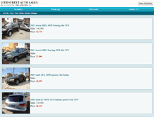 Tablet Screenshot of 11thstreetautosales.com